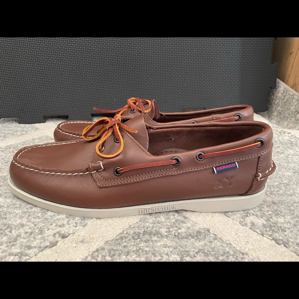 Sebago Docksides Portland Brown Boat Shoe Men's size 11 NEW